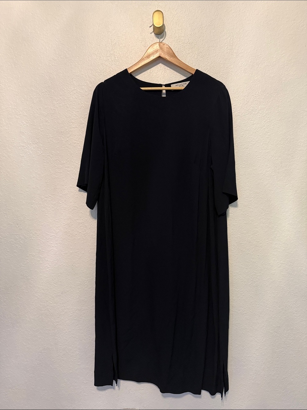 Perfect MM Lafleur Sheath navy silk dress 2X